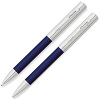 Набор шариковая ручка и карандаш Franklin Covey Greenwich Blue/Chrome